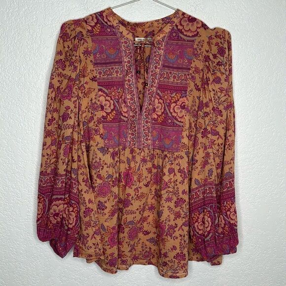 Spell & the Gypsy Folk Song Blouse Blossom Small Revolve - Picture 2 of 15